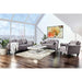 YSABEL Warm Gray Love Seat, Warm Gray (K/D) - Orlando Furniture Outlet (Casselberry,FL)