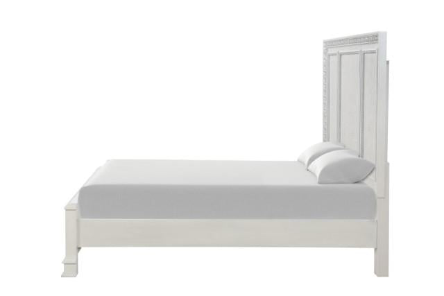 Stella Mia E.King & Queen Bed White & White - Orlando Furniture Outlet (Casselberry,FL)