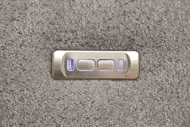 MORCOTE Power Recliner, Light Gray - Orlando Furniture Outlet (Casselberry,FL)