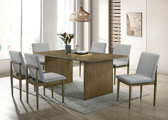 ST GALLEN Dining Table, Natural Tone/Light Gray - Orlando Furniture Outlet (Casselberry,FL)
