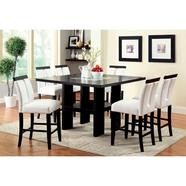 LUMINAR II Black/White Counter Ht. Chair (2/CTN) - Orlando Furniture Outlet (Casselberry,FL)