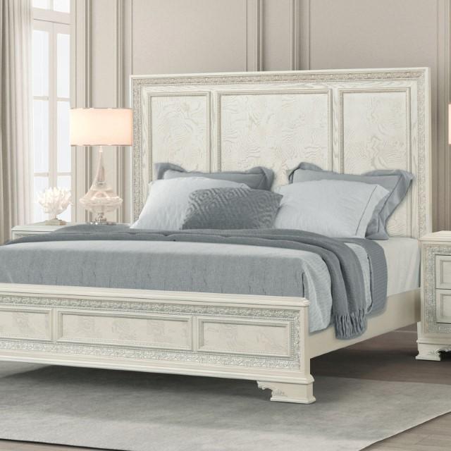 Stella Mia 4 Pc 5 Pc Queen Bedroom Set White - Orlando Furniture Outlet (Casselberry,FL)