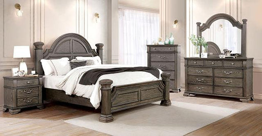 Pamphilos 4 & 5 Piece Queen Bedroom Set Gray & White - Orlando Furniture Outlet (Casselberry,FL)