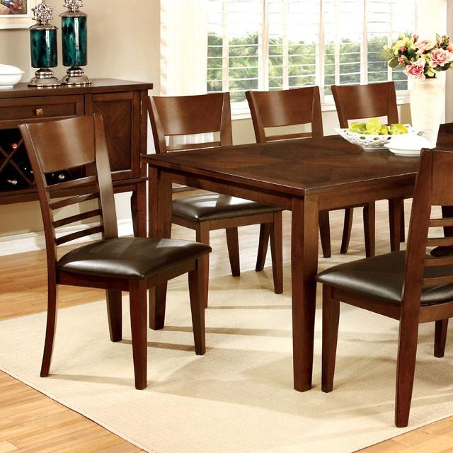 HILLSVIEW I Brown Cherry 78" Dining Table w/ 18" Leaf image