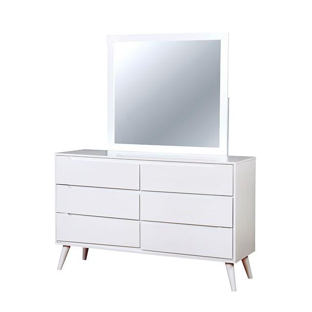 LENNART II White Mirror - Orlando Furniture Outlet (Casselberry,FL)