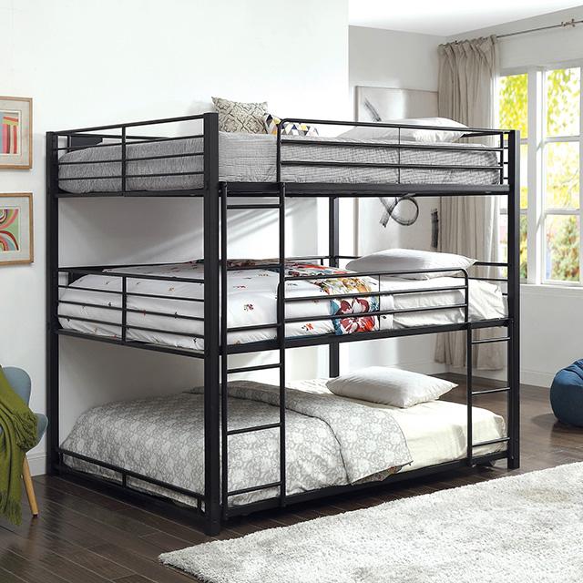 Olga I Antique Black Full/Full Bunk Bed - Orlando Furniture Outlet (Casselberry,FL)