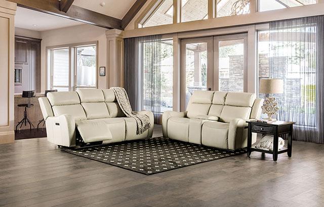 Barclay Power Loveseat Beige - Orlando Furniture Outlet (Casselberry,FL)