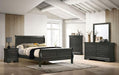 Louis Philippe E.King Bed Black, Cherry, & Gray - Orlando Furniture Outlet (Casselberry,FL)