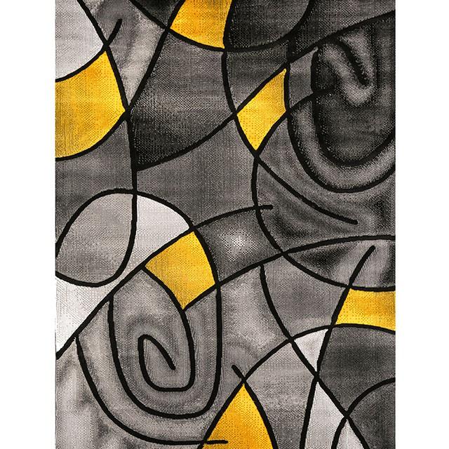 Sivas Charcoal Yellow 8' X 10' Area Rug - Orlando Furniture Outlet (Casselberry,FL)