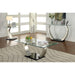 ROXO Satin Plated/Black End Table - Orlando Furniture Outlet (Casselberry,FL)