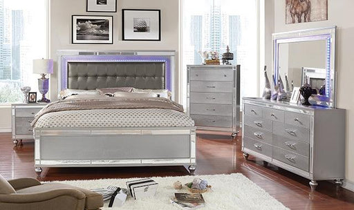 Brachium Queen Bedroom Set Silver - Orlando Furniture Outlet (Casselberry,FL)