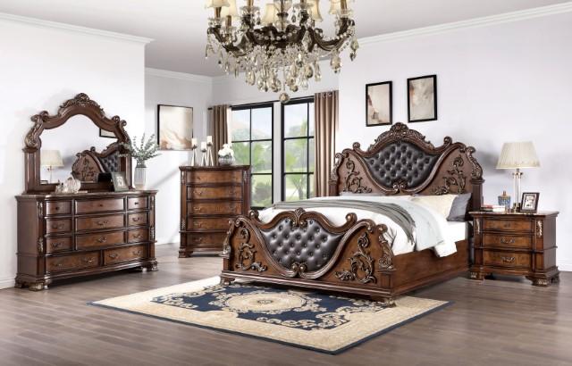 ESPARANZA Mirror, Brown Cherry - Orlando Furniture Outlet (Casselberry,FL)