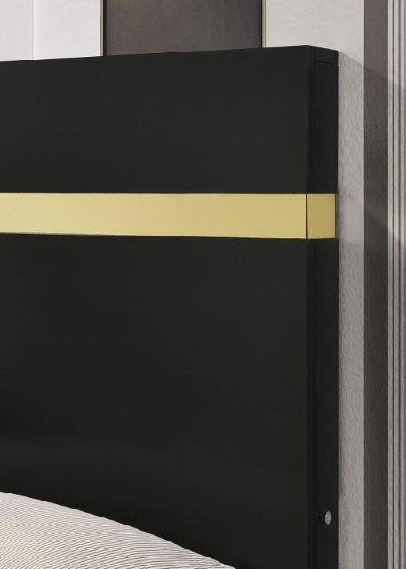 Lillestrom Bed Black - Orlando Furniture Outlet (Casselberry,FL)