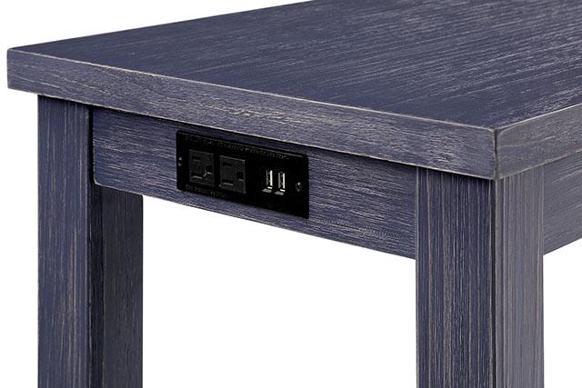 Caerleon 3 & 4 Piece Counter Ht. Set Gray & Blue - Orlando Furniture Outlet (Casselberry,FL)