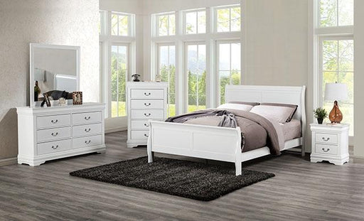 Louis Philippe Full Bed Expresso & White - Orlando Furniture Outlet (Casselberry,FL)
