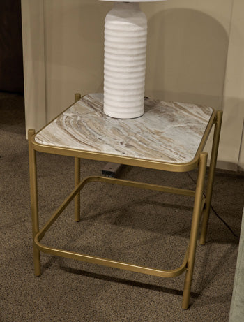 Manor Stone End Table - Orlando Furniture Outlet (Casselberry,FL)
