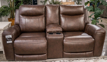 Gravier Power Reclining Loveseat with Console - Orlando Furniture Outlet (Casselberry,FL)