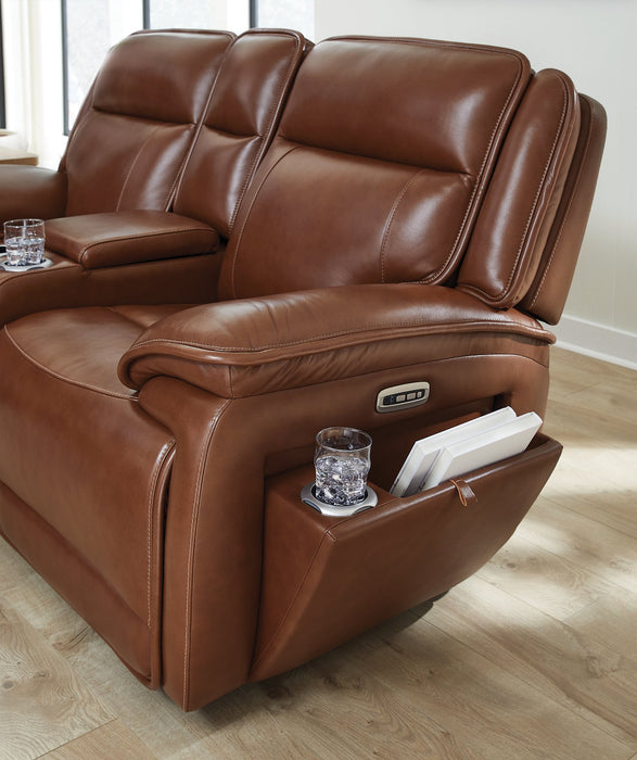 Healy Pier Power Reclining Loveseat with Console