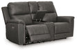 Bleckley Power Reclining Loveseat with Console - Orlando Furniture Outlet (Casselberry,FL)