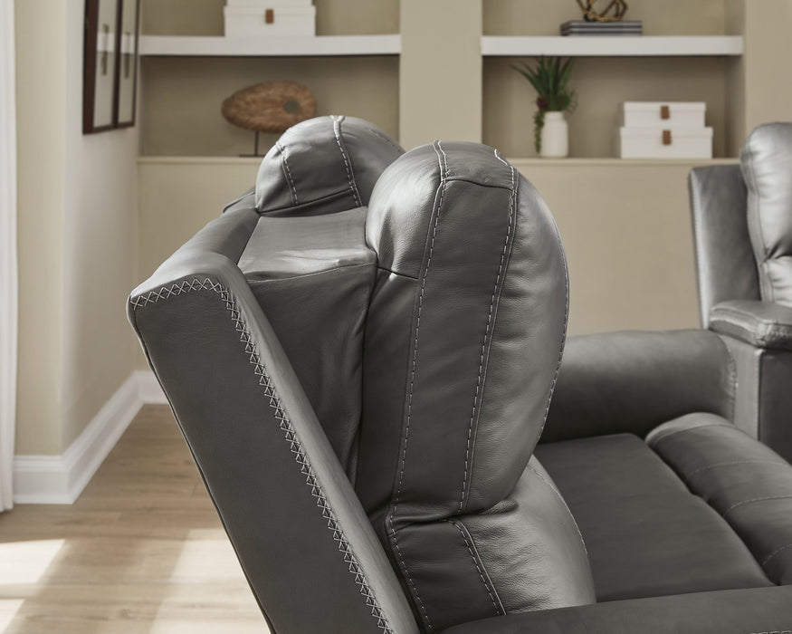 Bleckley Power Reclining Loveseat with Console - Orlando Furniture Outlet (Casselberry,FL)