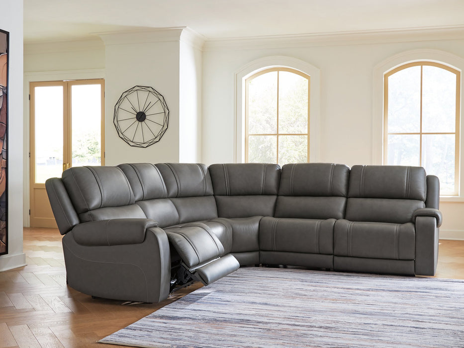 5Z - Pittson Power Reclining Sectional - Orlando Furniture Outlet (Casselberry,FL)