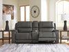 5Z - Pittson Power Reclining Sectional Loveseat with Console - Orlando Furniture Outlet (Casselberry,FL)