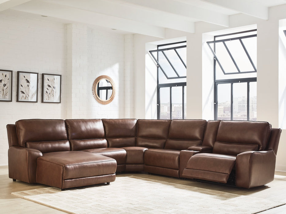 DeepWakes Power Reclining Sectional with Chaise - Orlando Furniture Outlet (Casselberry,FL)