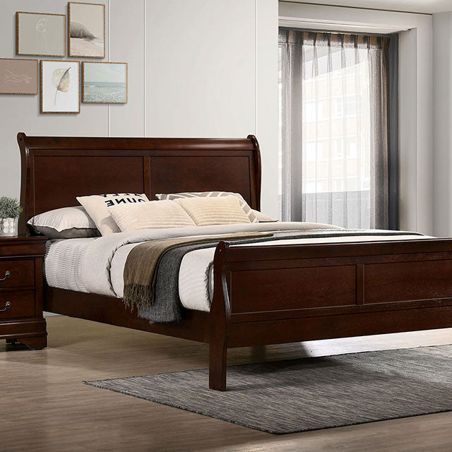 Louis Philippe Full, Twin, Full, & King Bed Black, Grey, Brown & White - Orlando Furniture Outlet (Casselberry,FL)