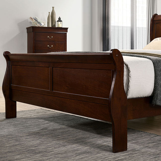 Louis Philippe Full, Twin, Full, & King Bed Black, Grey, Brown & White - Orlando Furniture Outlet (Casselberry,FL)