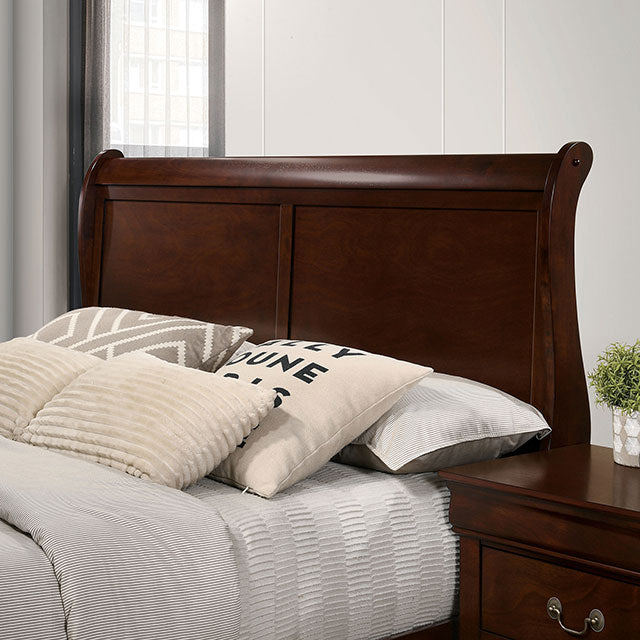 Louis Philippe Full, Twin, Full, & King Bed Black, Grey, Brown & White - Orlando Furniture Outlet (Casselberry,FL)