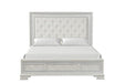 Stella Mia E.King & Queen Bed White & White - Orlando Furniture Outlet (Casselberry,FL)