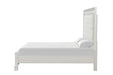 Stella Mia E.King & Queen Bed White & White - Orlando Furniture Outlet (Casselberry,FL)