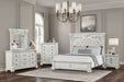 Promenade E.King & Queen Bed Brown & White - Orlando Furniture Outlet (Casselberry,FL)