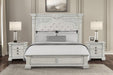 Promenade E.King & Queen Bed Brown & White - Orlando Furniture Outlet (Casselberry,FL)