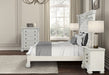 Promenade E.King & Queen Bed Brown & White - Orlando Furniture Outlet (Casselberry,FL)