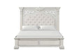 Promenade E.King & Queen Bed Brown & White - Orlando Furniture Outlet (Casselberry,FL)