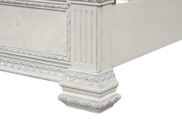 Promenade E.King & Queen Bed Brown & White - Orlando Furniture Outlet (Casselberry,FL)