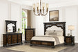 Promenade E.King & Queen Bed Brown & White - Orlando Furniture Outlet (Casselberry,FL)