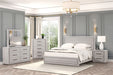 Crowthorne E.King & Queen Bed Grey & White - Orlando Furniture Outlet (Casselberry,FL)