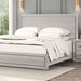 Crowthorne E.King & Queen Bed Grey & White - Orlando Furniture Outlet (Casselberry,FL)